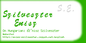 szilveszter enisz business card